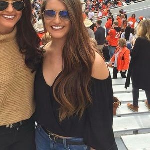 Crop top key hole blouse